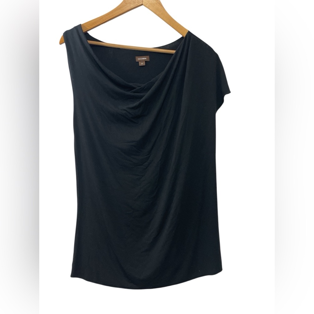 Danier Assymetrical Black Blouse